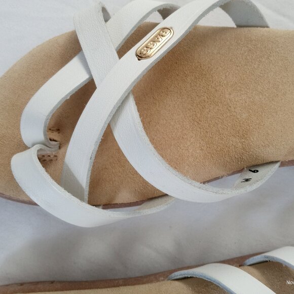 GH Bass Sunjuns New White Leather Size 9 NWOT - Picture 2 of 8